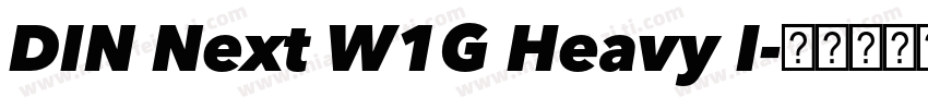 DIN Next W1G Heavy I字体转换